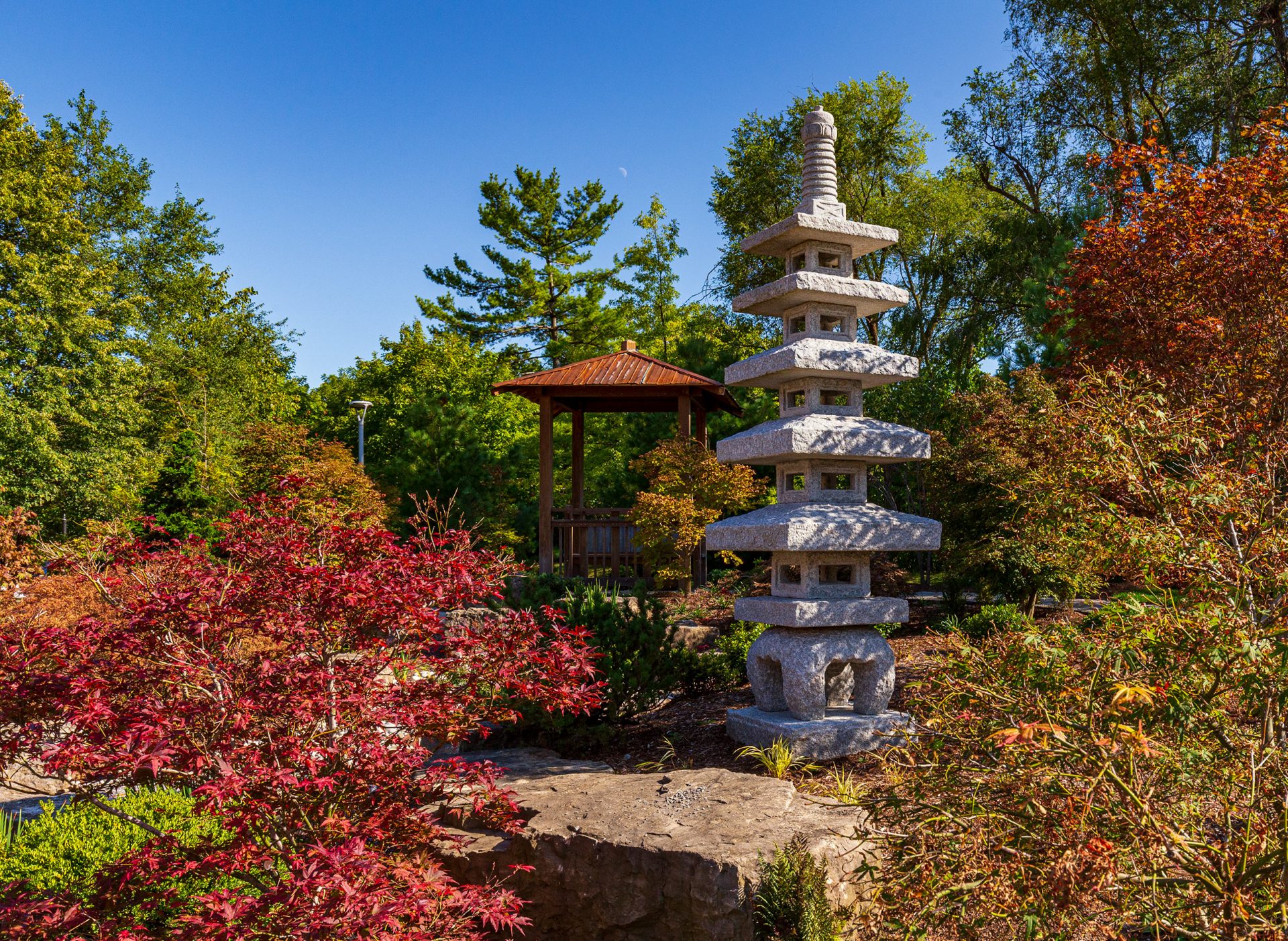 Beautiful gardens in Tansley Woods, Burlington